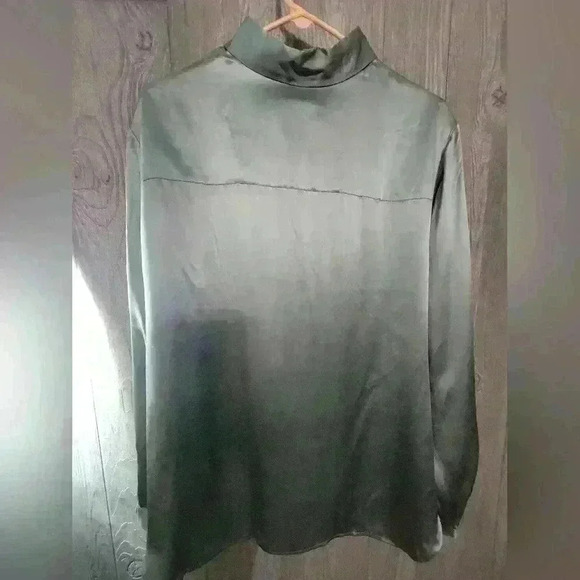 ♡Jones & Co 100%Silk button-down long sleeve  blouse. Size 16. A14 - Picture 3 of 7